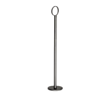 TableCraft BK1918 18" Tall Metal Number Stand, 1-4" Width, Flat Bottom, Black Powder Coat