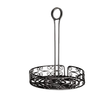 TableCraft Products BK2780 Versa Rack™ Condiment Caddy, 8-1/4" Dia x 10-1/4" H, Wire, 1 Compartment