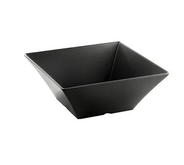 TableCraft Products BKMB125 - Black Melamine Bowl, 6-3/4 Qt, Temp Safe to 212°F, Dishwasher Safe