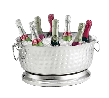 TableCraft BT1815 Tub, 5-7 Gal, 18" x 15-1/4" x 8-3/4", Oval Stainless Steel, Dishwasher Safe