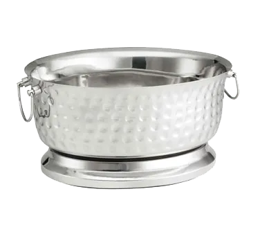 TableCraft BT1815 Tub, 5-7 Gal, 18" x 15-1/4" x 8-3/4", Oval Stainless Steel, Dishwasher Safe