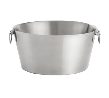 TableCraft BT199 Beverage Tub – 6-3/4 Gal, 19" dia. x 9", Double Wall Stainless Steel, Satin