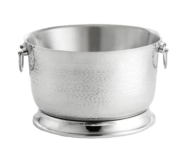 TableCraft BTB1610 6‑Gallon Beverage Tub, Stainless Steel, 15‑3/4” Dia. × 9‑1/2”, 20‑24 qt