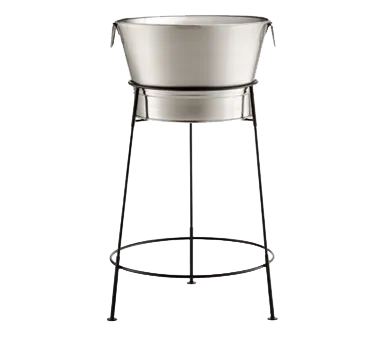 TableCraft BTS2137 Stand-Only Wine Bucket, 21-3/4" Dia. x 30" H, Black Metal, Fits BT21