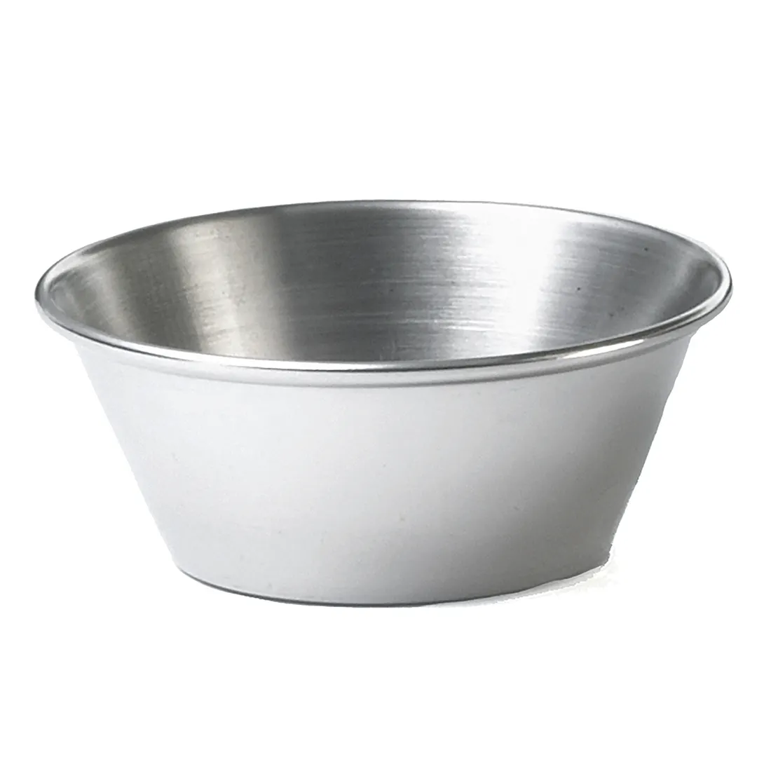 TableCraft Products C5066 - Stainless Steel Ramekin 1 oz Sauce Cup, Dishwasher Safe, 12/Pack