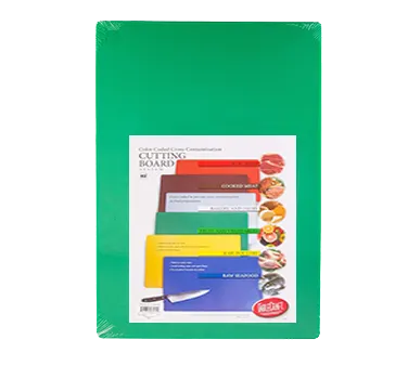TableCraft Products CB1218GNA Green Polyethylene Cutting Board, 12" x 18" x 1/2"