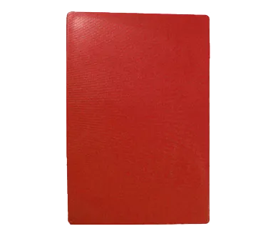 TableCraft CB1824RA Red Polyethylene Commercial Cutting Board 18" x 24" x 1/2" Dishwasher Safe