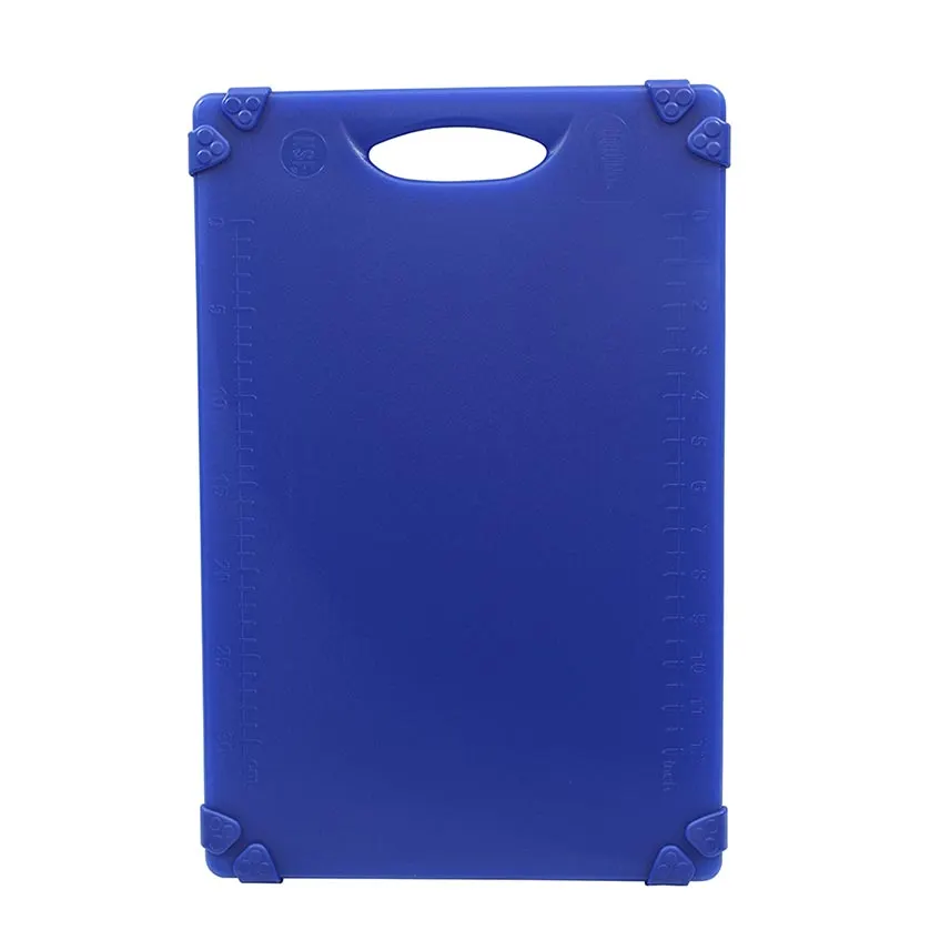 TableCraft Products CBG1520ABL Grippy Cutting Board, 15"x20", 1/2" Thick, Blue Plastic, NSF