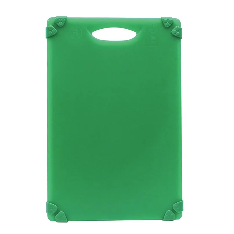 TableCraft CBG1824AGN Green 18" x 24" ½" Thick Commercial Plastic Cutting Board Handle NSF