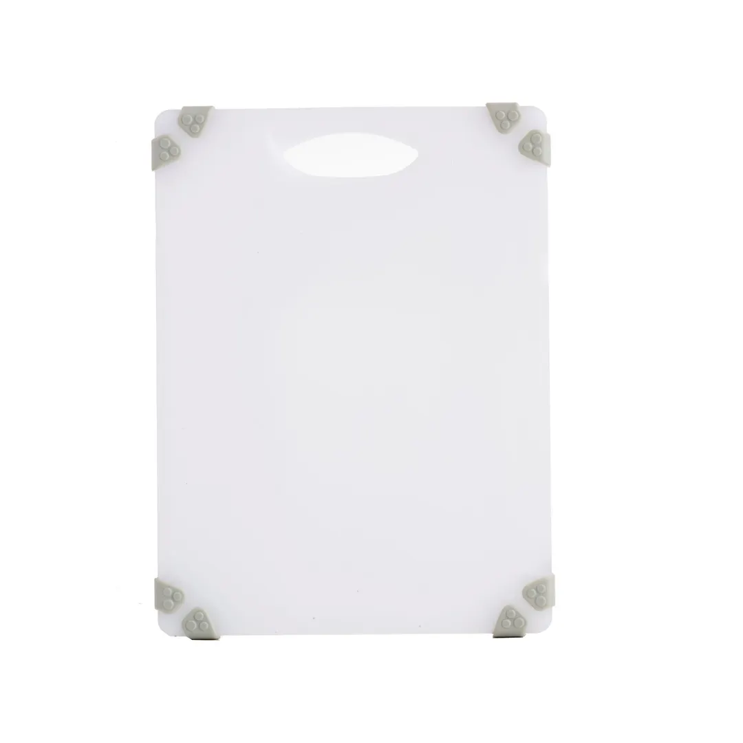 TableCraft Products CBGW912AWH Cutting Board 12" x 9" x 5/8" White PP Anti‑Slip Grips Handle NSF