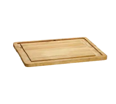 TableCraft CBW241615 Wood Cutting Board – 24"x16"x1-1/8", Rectangular, Integrated Channel, Hand Wash Only