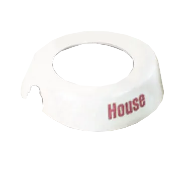 TableCraft CM3 Dispenser ID Collar, Plastic, Maroon Print, Fits 48-Oz 483/484 Dispensers, USA Made