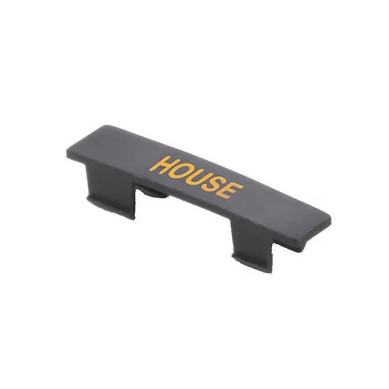 TableCraft Products CN483 House Name Tag, Black/Orange Print, Dishwasher-Safe Polypropylene, Fits N48