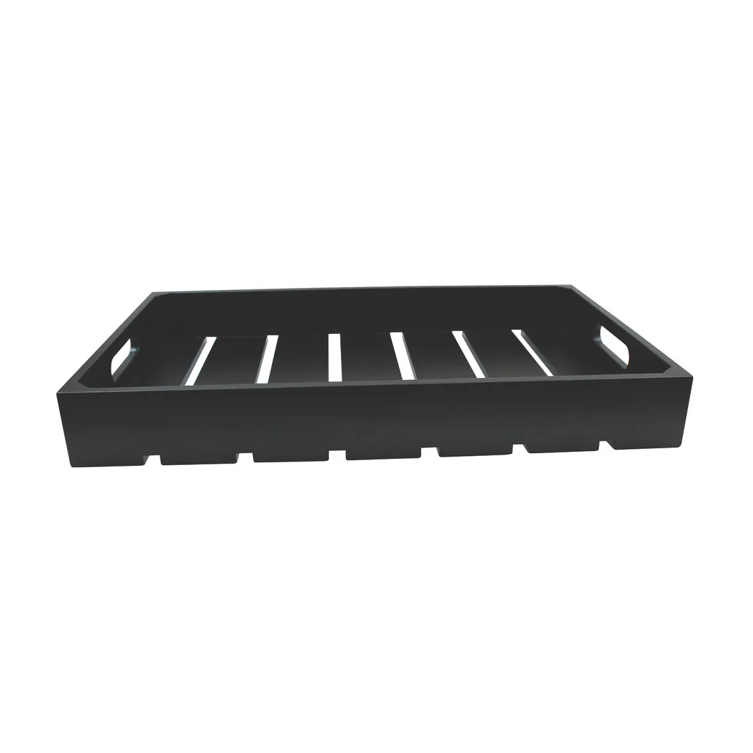 TableCraft CRATE12BK - Serving & Display Crate, 12-3/4" x 10-1/2" x 2-3/4", Black, Fits 1/2 GN Pan