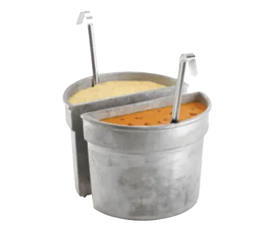 TableCraft CW1312GN Bain Marie Pot, 5-Qt, 5-5/8" x 8-1/2", Green Duracoat Aluminum, NSF