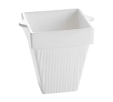 TableCraft CW1470BK - 2-Qt Square Crock, 6" x 6" x 6.5", Black Duracoat Aluminum, NSF