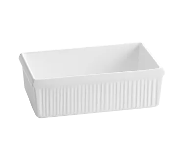 TableCraft CW1510CBL - 2-1/4 Qt. Cobalt Blue Aluminum Salad Crock, 10" x 6" Rectangular, Duracoat