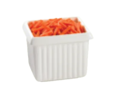 TableCraft CW1520CBL - 1-3/8 qt. Cobalt Blue Aluminum Salad Crock, 6"x5"x5", Ridges, NSF