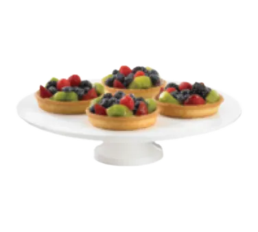 TableCraft CW17005HGN Cake/Pie 13-1/2" Dia x 3-1/2" H, Hunter Green Duracoat Al, Cold Holding, NSF