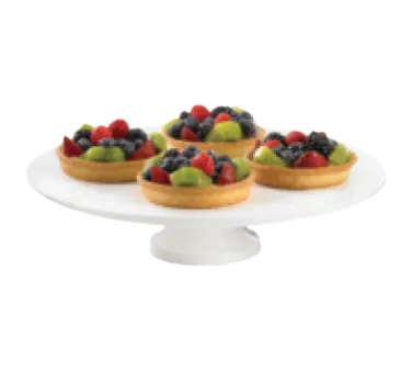 TableCraft CW17005Y Cake/Pie Display Stand, 13-1/2" Dia, 3-1/2" Height, Yellow Duracoat Cast Aluminum