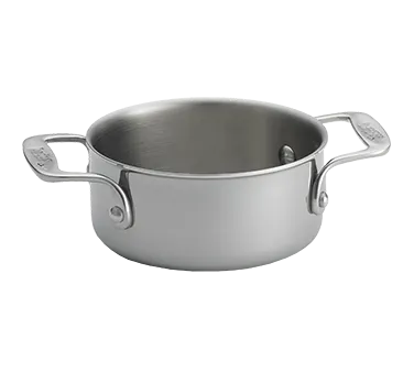 TableCraft CW2052 Induction Mini Casserole, 5-1/8" Dia × 2-1/4", 31 oz, Tri‑Ply Al/Stainless, 500°F