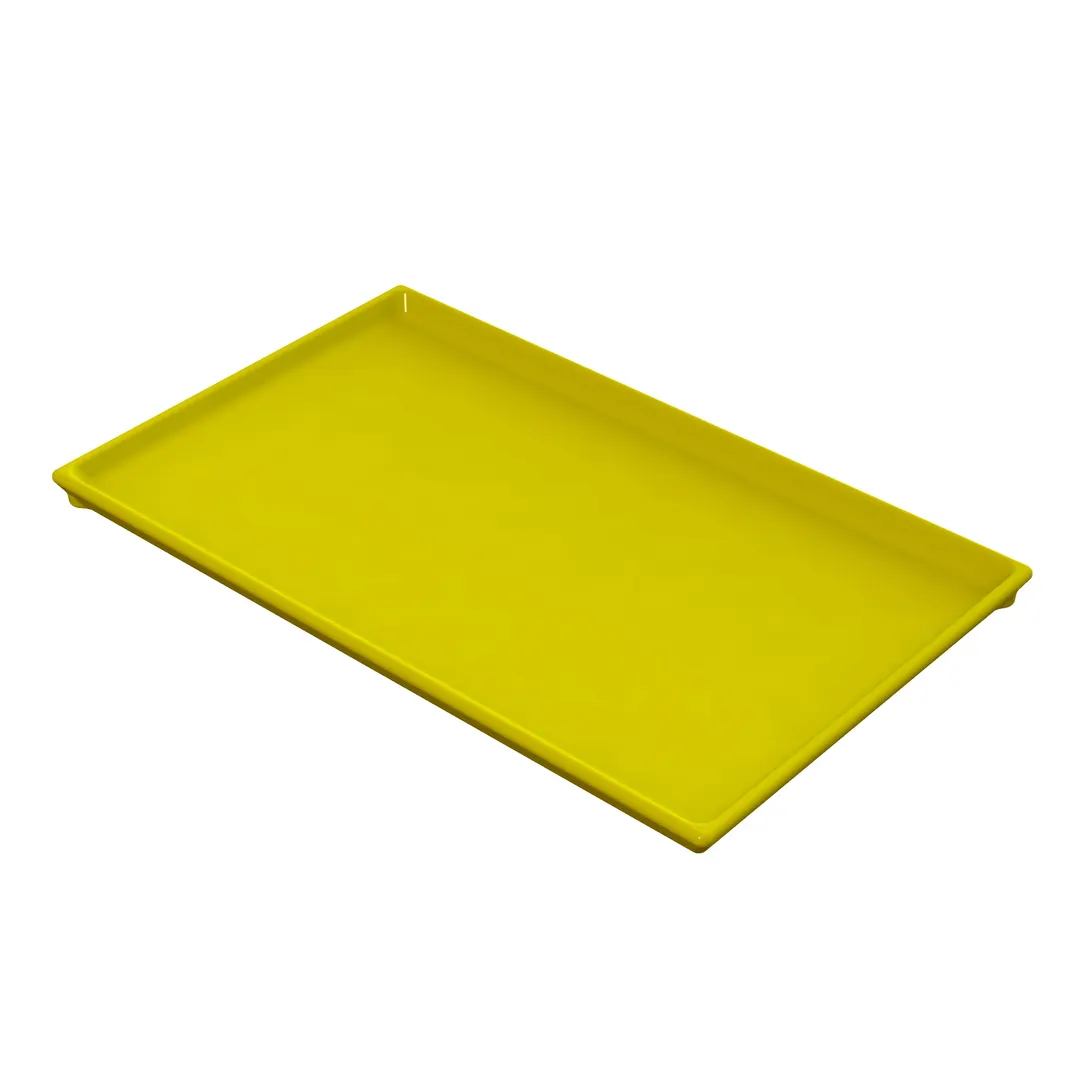 TableCraft CW2115Y Cooling Plate Tray 10-1/2" x 6-1/2" x 1/2" Yellow Cast Aluminum Dishwasher Safe