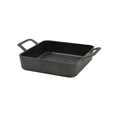 TableCraft CW30150 Cast Iron Baking Dish, 12 oz (5" x 5" x 1-1/4"), Square with Handles, Hand Wash