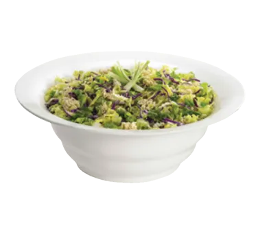 TableCraft CW3120X 10-Qt Orange Duracoat Aluminum Salad Bowl, 18.75" Dia, 6" Height, Wide Rim
