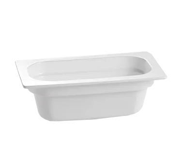 TableCraft CW350BK Aluminum Food Pan – 2-1/2 Qt, 12-3/4" x 6-7/8", 4" Deep, Black Duracoat, NSF