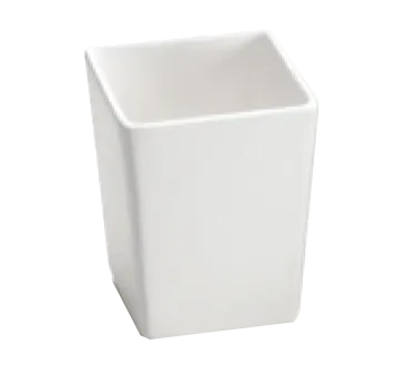 TableCraft CW4012N 1.5 Qt Square Aluminum Bowl, 4-3/4" x 4-3/4" x 6", -20°F, Natural, NSF