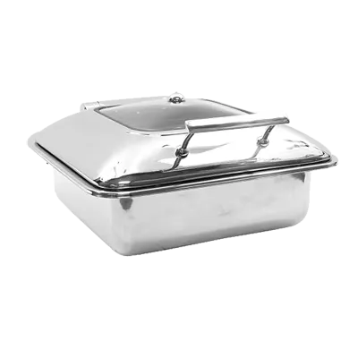 TableCraft CW40163 Induct Chafing Dish 6-qt, 16-3/4"x15-7/8"x8-1/4", Steel, Cover, Dishwasher Safe