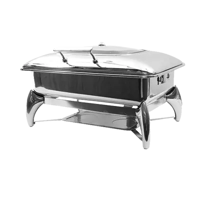 TableCraft CW40175 Fuel Chafing Dish, 9‑qt, 22‑3/4"×18"×13", Stainless Steel, Cover, Steam Vent