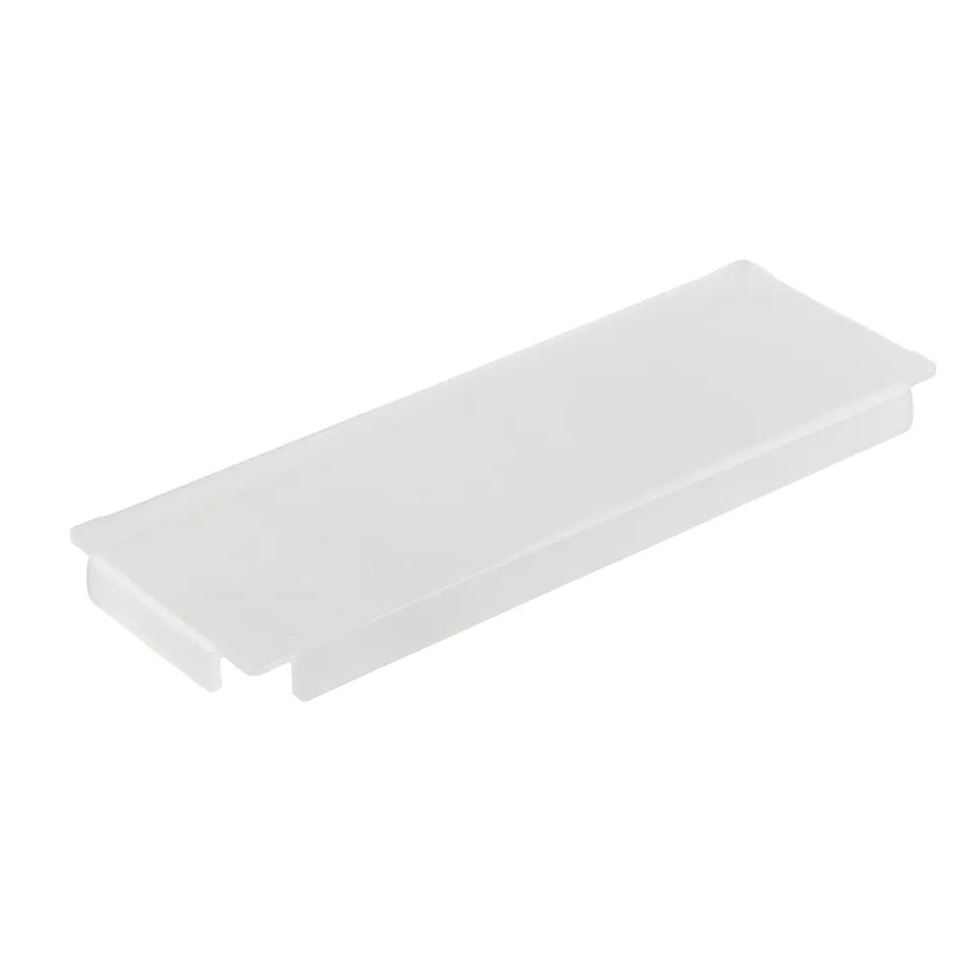 TableCraft Products CW5034 - 19-1/2" x 6-7/8" x 1" Translucent Acrylic Flat Pan Cover, 1/2 Size Long