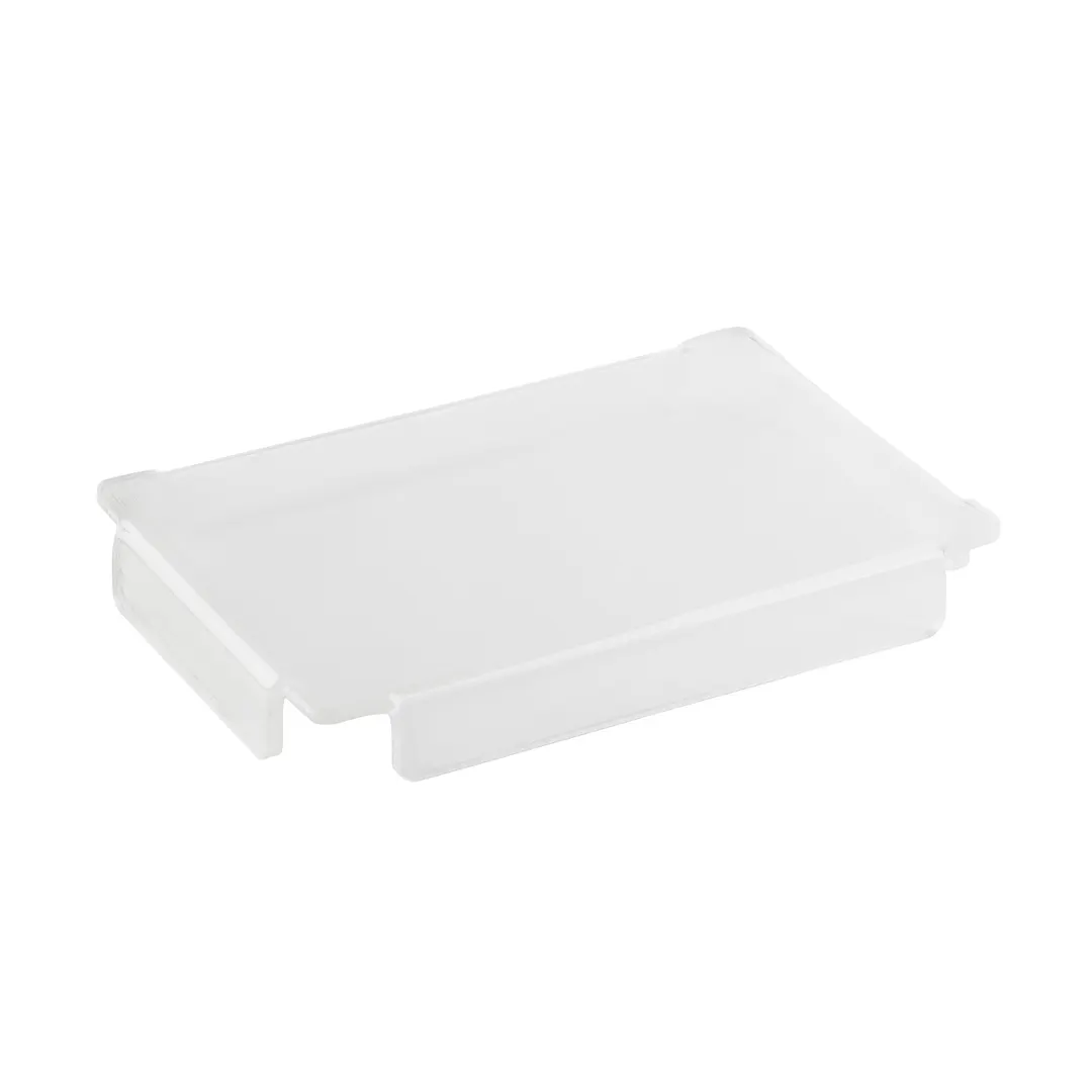 TableCraft Products CW5038 - Translucent 10-1/4" x 7-1/8" x 1" Acrylic Flat Food Pan Cover