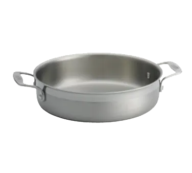 TableCraft CW7010 Brazier Pan – 10" Dia, 3‑Qt, Stainless & Aluminum, Induction Ready, 500°F Safe