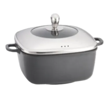 TableCraft CWDC1030 5‑Qt Induction Sauce Pot, 10"x10"x4.5", Non‑Stick, 450° Safe, Lid Included