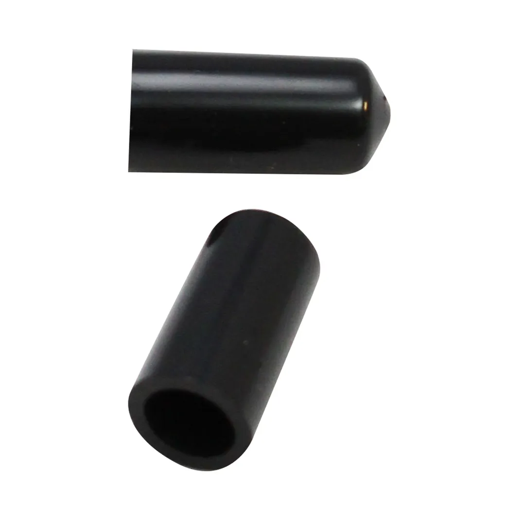 TableCraft DCBK - Dust Cap Cover for Liquor Pourers, Opaque Black, BPA-Free Dishwasher Safe - 12/Pack