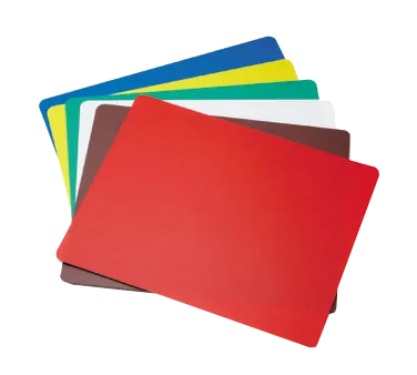 TableCraft Products FCB1218A Flex Cutting Mat, 12" x 18" 1.4mm PE, Colors, NSF Safe - 6/Pack