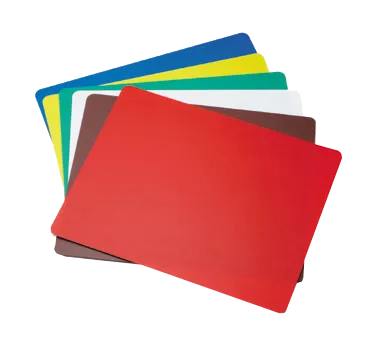 TableCraft Products FCB1824W Flex Cutting Mat 18" x 24" 1.4mm White PE Dishwasher‑Safe NSF - 6/Pack