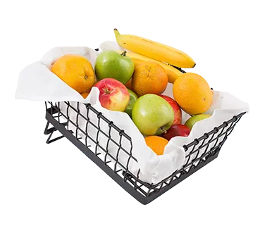 TableCraft GMT13105 Metal Transformer Basket, 13" x 10" x 5", Black Powder Coated, Adjustable