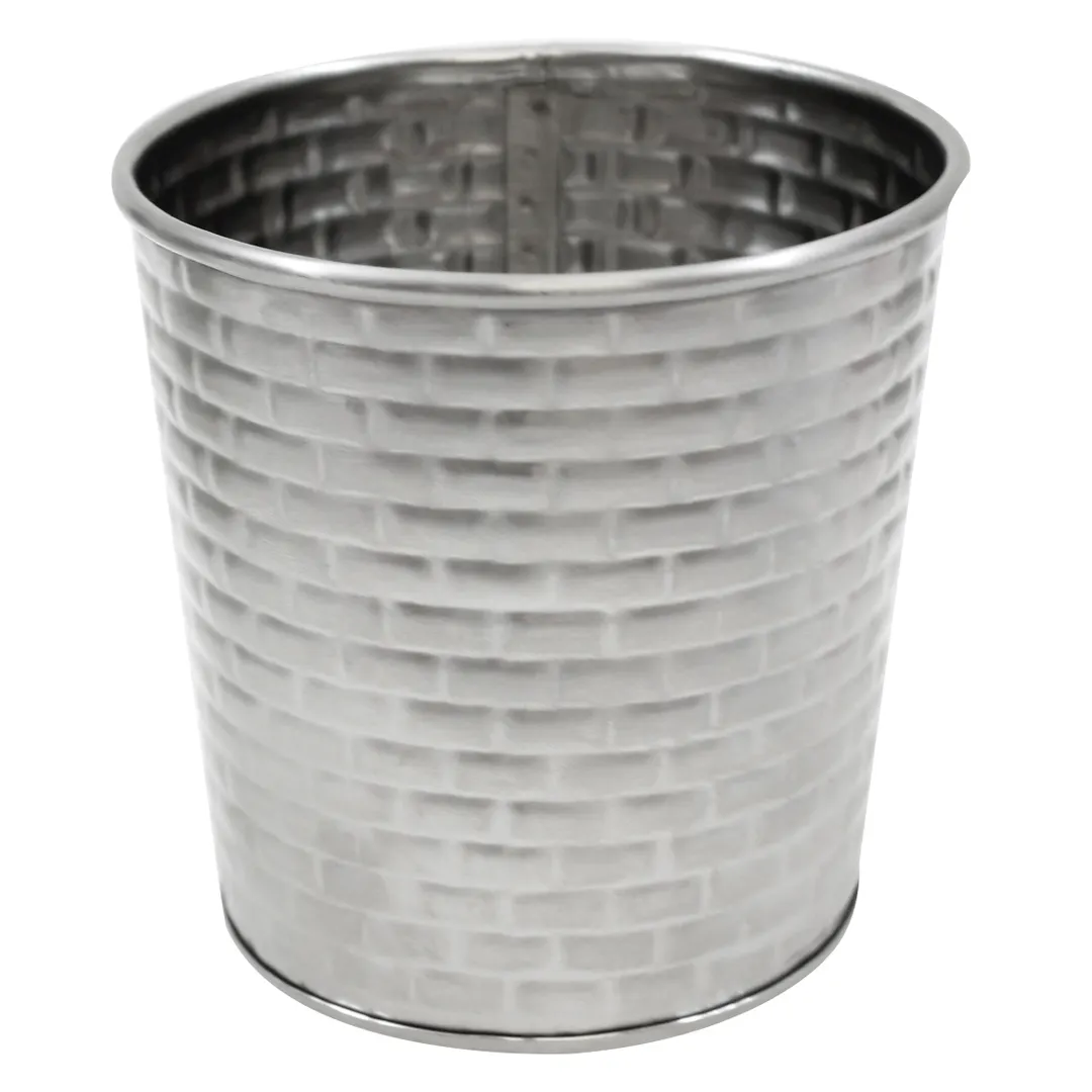 TableCraft GTSS31 Brickhouse 13 oz. Stainless Steel Cup, 3-1/2" Dia. x 3-1/2" H, Dishwasher Safe