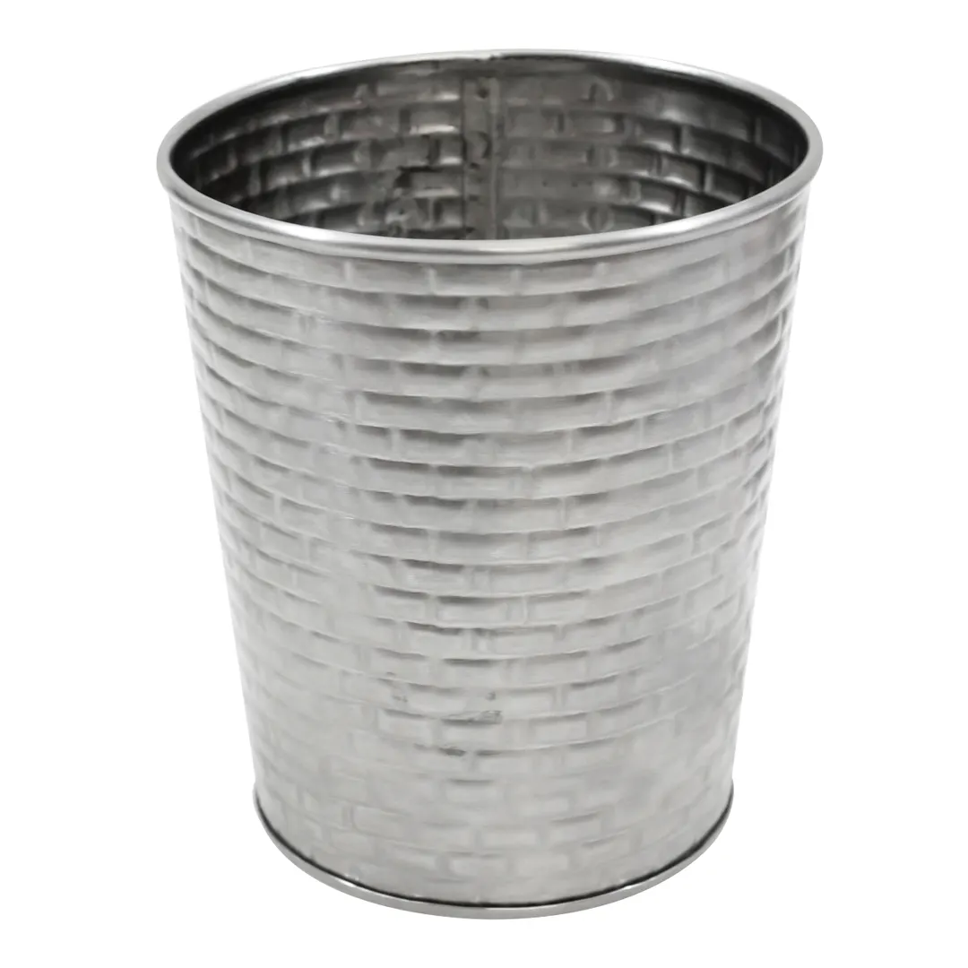TableCraft Products GTSS45 - Brickhouse Cup, 23 oz, Stainless Steel, Brick Texture, Dishwasher Safe