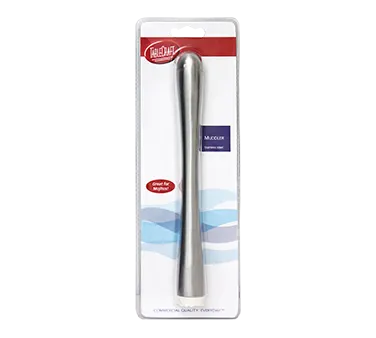 TableCraft Products H4258 Bar Muddler, 8-3/4" Length, Stainless Steel & Plastic Tip, Dishwasher Safe