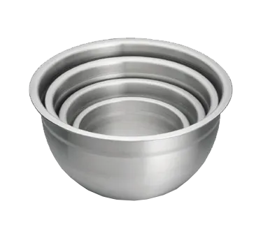 TableCraft Products H832 - 3 Qt 9" Dia x 4-3/4" Mixing Bowl, 1mm Stainless Steel, Dishwasher Safe
