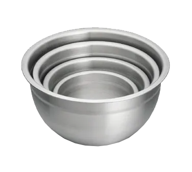 TableCraft Products H834 Stainless Steel Mixing Bowl, 8 Qt / 12" Dia x 6-5/8" Hgt, Standard