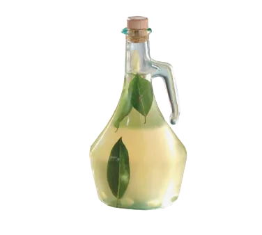 TableCraft H9222 Oil & Vinegar Cruet Bottle – 16oz Green Tint Glass, Dishwasher Safe, Cork Stopper