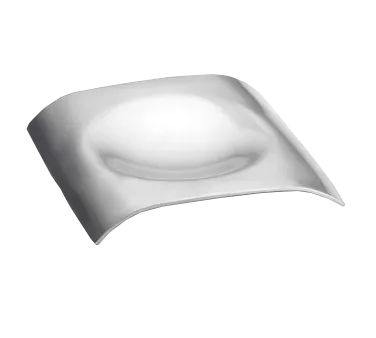 TableCraft Products HB3 Spoon Rest - Square 5" x 5" x 3/4" Stainless Steel, Dishwasher Safe