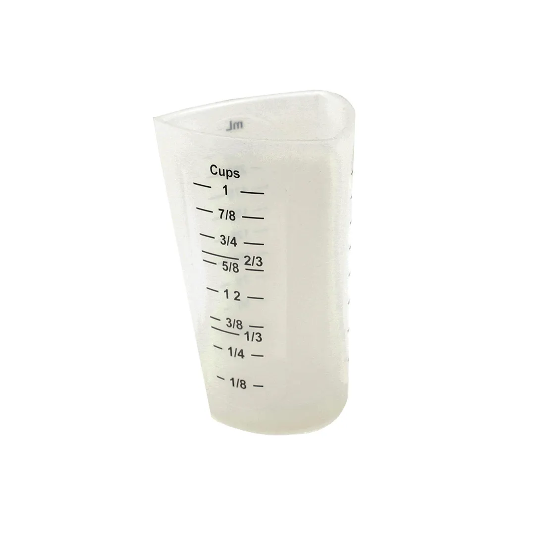 TableCraft Products HSMC31 Measuring Cup, 1 Cup, Flexible, Silicone, Dishwasher Safe