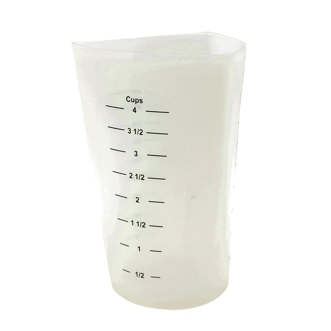 TableCraft Products HSMC34 Measuring Cup, 4 Cup, 32 oz, Flexible Silicone