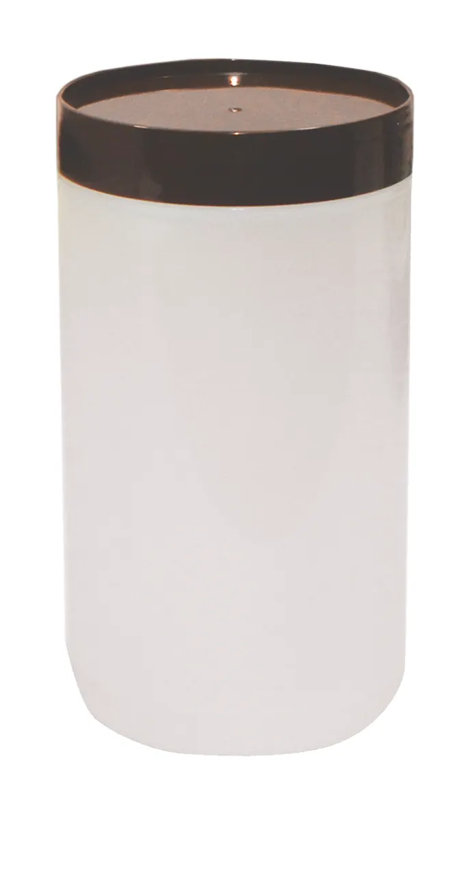 TableCraft JC1032BR PourMaster Mix Bottle, 1 Qt, 3-5/8"W x 3-5/8"D x 6-3/4"H, Polyethylene, Brown